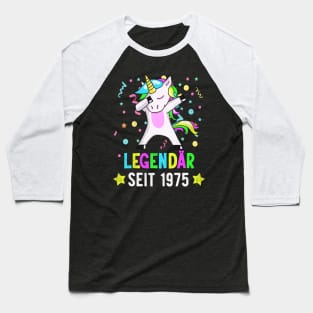 Geburtstag Legendär seit 1975 Einhorn Dab Bday Fun Baseball T-Shirt